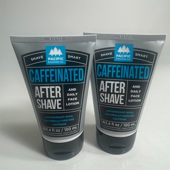 Pacific Shaving Co. Shave Smart Caffeinated After Shave And Face Lotion Lot 2 - Picture 1 of 5